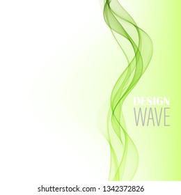 
Motion of wavy modern green vertical wave on abstract background