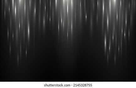 Motion white vertical lines. Futuristic vertical line streams speed motion concept. Abstract glowing light. Speed motion background. Geometric neon white radiance elements. Vector illustration.