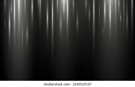 Motion white vertical lines. Geometric neon white radiance elements. Speed motion background. Abstract glowing light. Futuristic vertical line streams speed motion concept. Vector illustration.