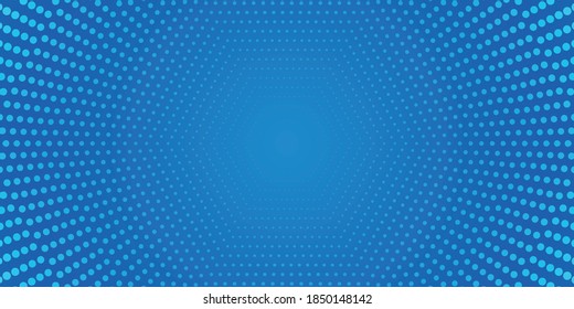 Motion zoom forward white dot line up to central abstract background for advertising banner and wallpaper.Vector illustration.