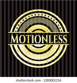 Motionless golden badge