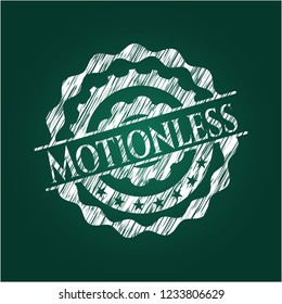 Motionless on chalkboard