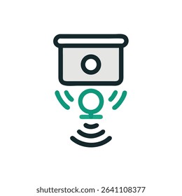 motion-sensor icon vector illustration style