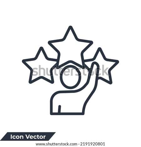 Motivate icon logo vector illustration. motivation symbol template for graphic and web design collection