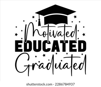 Motivierte Fortbildung Svg Design, Graduierung Zitate, Graduierung svg Design, Gratulationen Schulsymbole, Graduation 2023 SVG, Senior Graduation svg