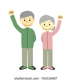 A motivated senior couple