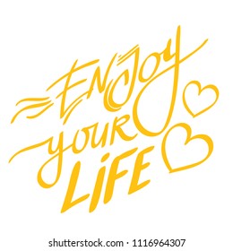 Motivating inscriptions. Multicolored phrases lettering.