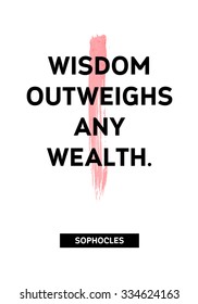 Motivation acrylic stroke poster. Text lettering of an inspirational saying. Quote Typographical Poster Template,  super design