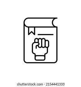 motivation book icon in vector. logotype