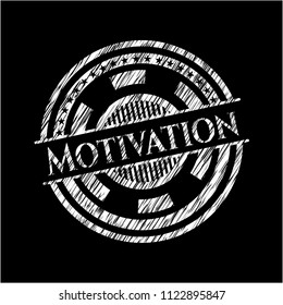 Motivation chalk emblem