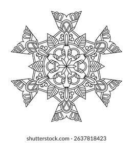 Motivation Circles Mandala template Coloring Book Page. Easy Mandala Coloring Book Pages for Adults to Relax, Experiences Give Relief. Resizeable Vector File