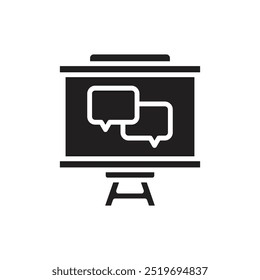 Motivation Coaching Filled Icon Vector Illustration