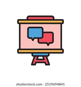 Motivation Coaching Icon Vector Illustration