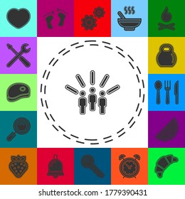 Motivation concept icon. Simple element illustration. Motivation concept symbol design from startup set. Can be used for web and mobile UI UX. Flat pictogram - simple icon