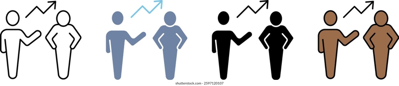 motivation concept line icon. Simple element illustration.