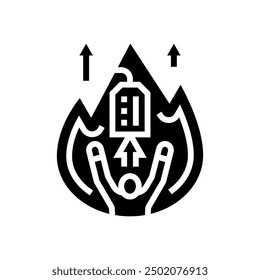 motivation consumer behavior glyph icon vector. motivation consumer behavior sign. isolated symbol illustration