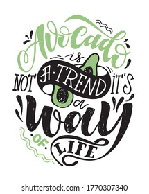 Motivation cute hand drawn doodle lettering quote about healthy life. Lettering template for poster, banner, t-shirt design.