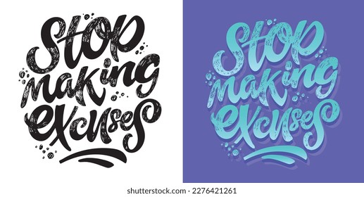 Motivation cute hand drawn doodle lettering postcard. T-shirt design, mug print.