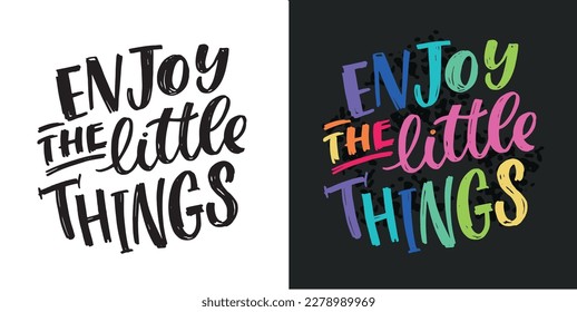 Motivation cute hand drawn doodle lettering postcard. T-shirt design, mug print.