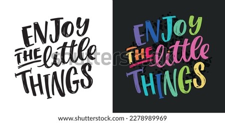 Motivation cute hand drawn doodle lettering postcard. T-shirt design, mug print.