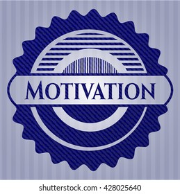 Motivation denim background