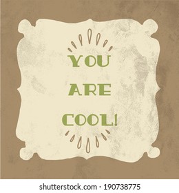 motivation / encouragement message vector design