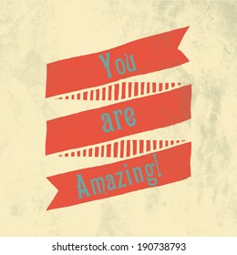 motivation / encouragement message vector design