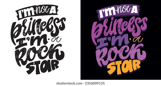 Motivation funny lettering hand drawn doodle postcard. Lettering for t-shirt design, tee print, mug print, bag print.