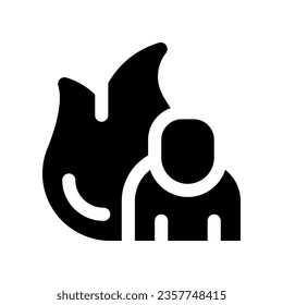 icono de glifo de motivación. icono vector para tu sitio web, móvil, presentación y diseño de logotipo.