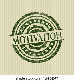 Motivation grunge stamp