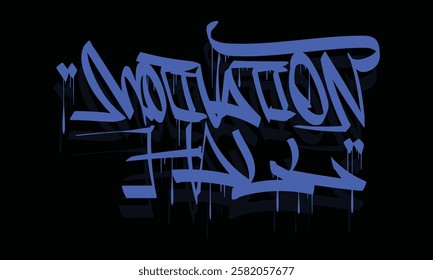 MOTIVATION HALL graffiti tag style design