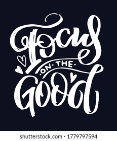 Motivation hand drawn letterin quote about lifestyle. Lettering art for banner, web, poster, t-shirt design. Quote about life - template design.