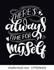 Motivation hand drawn lettering quote about life. Lettering template art for postcard, banner, t-shirt design.