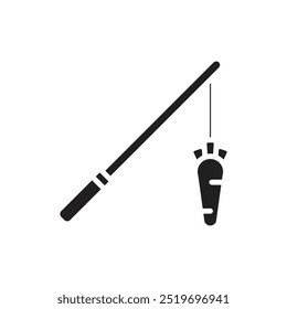 Motivation Hook Filled Icon Vector Illustration