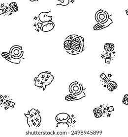 motivation human success vector seamless pattern thin line illustration