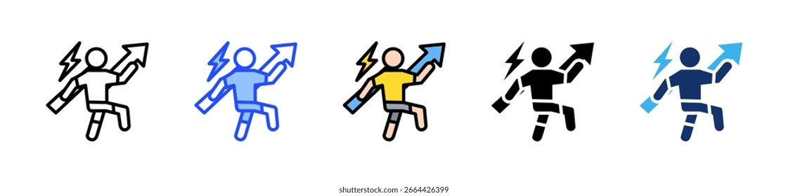 Motivation Icon Collection With Multiple Styles
