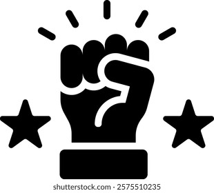 Motivation Icon Glyph Vector Illustration