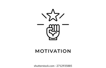 Icono De Motivación O Logotipo Ilustración vectorial Aislada