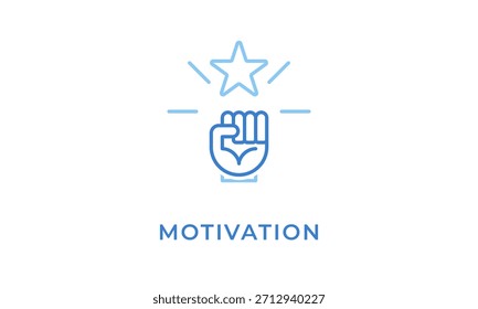Icono De Motivación O Logotipo Ilustración vectorial Aislada