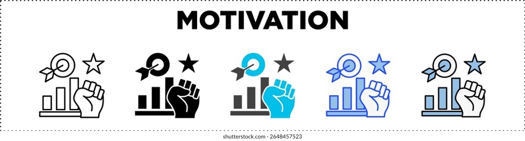 Motivation Icon Pack Line Glyph