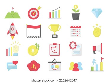 motivation icon set design template vector illustration