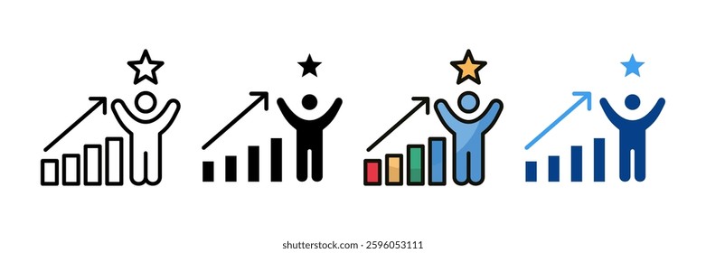 Motivation Icon Set Multiple Style Collection