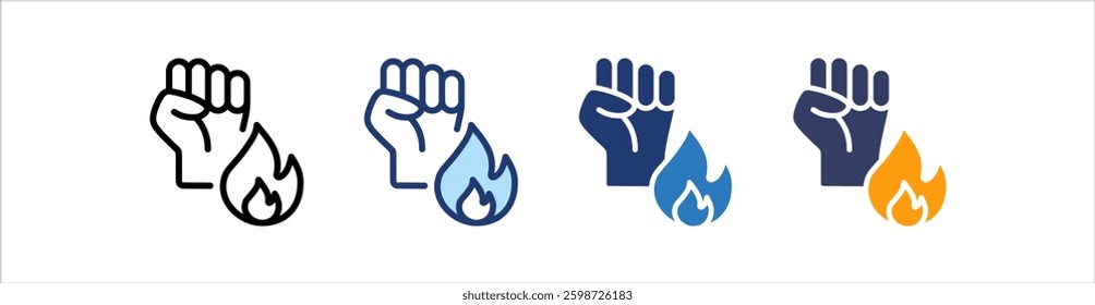 Motivation Icon Set Multiple Style Collection