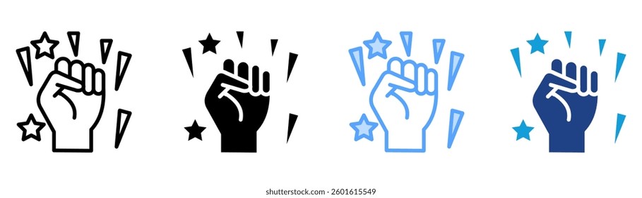 Motivation Icon Set Multiple Style Collection