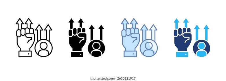 Ícone de Motivação Definir Coleção de Vários Estilos
