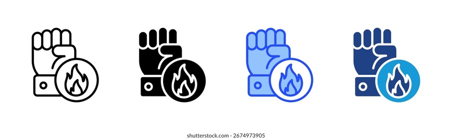 Motivation Icon Set Multiple Style Collection