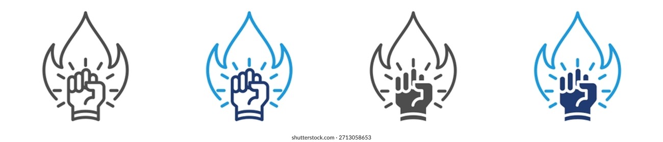 motivation icon set multiple style