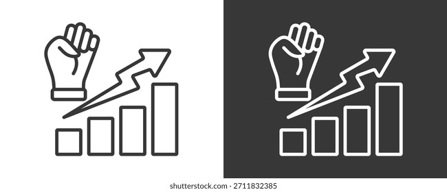 Motivation Icon Set Vector Collection Isolated In Black And White
