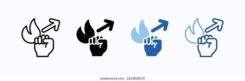 Motivation Icon Sheet Multiple Style Collection Isolated Vector