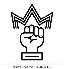 Motivation Icon. Simple Vector Outline Illustration